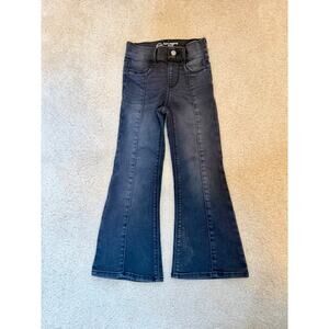 Black Flared Jeggings size girls extra small 4-5T Pull on pants